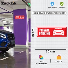 Custom Owner’s Parking Sign Board | Personalized Parking Name Board