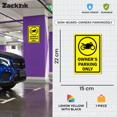 Reserved Owner’s Parking Signboard | Premium Acrylic Design