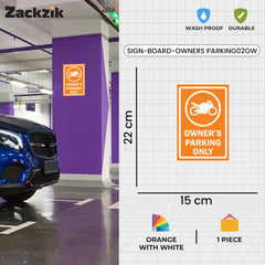 Reserved Owner’s Parking Signboard | Premium Acrylic Design