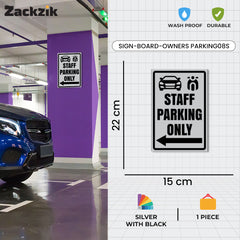 Owner’s Parking Board | Modern Look for Private Parking