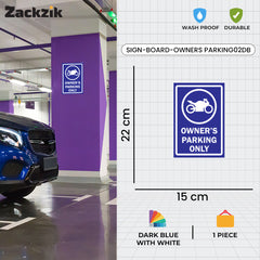 Reserved Owner’s Parking Signboard | Premium Acrylic Design