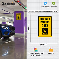 Acrylic Owner’s Parking Sign Board | Premium Finish