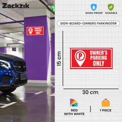 Owner Parking Sign Board for Apartment & Office | Sleek Design