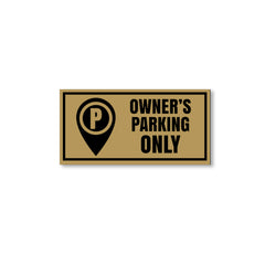 Owner Parking Sign Board for Apartment & Office | Sleek Design
