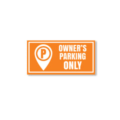 Owner Parking Sign Board for Apartment & Office | Sleek Design