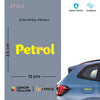 Petrol Only Decal for Clear Instructions