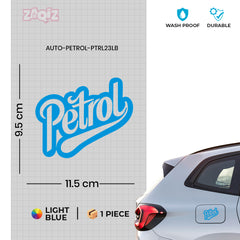 Compact Petrol Label for Clear Signs