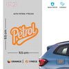 Compact Petrol Label for Clear Signs