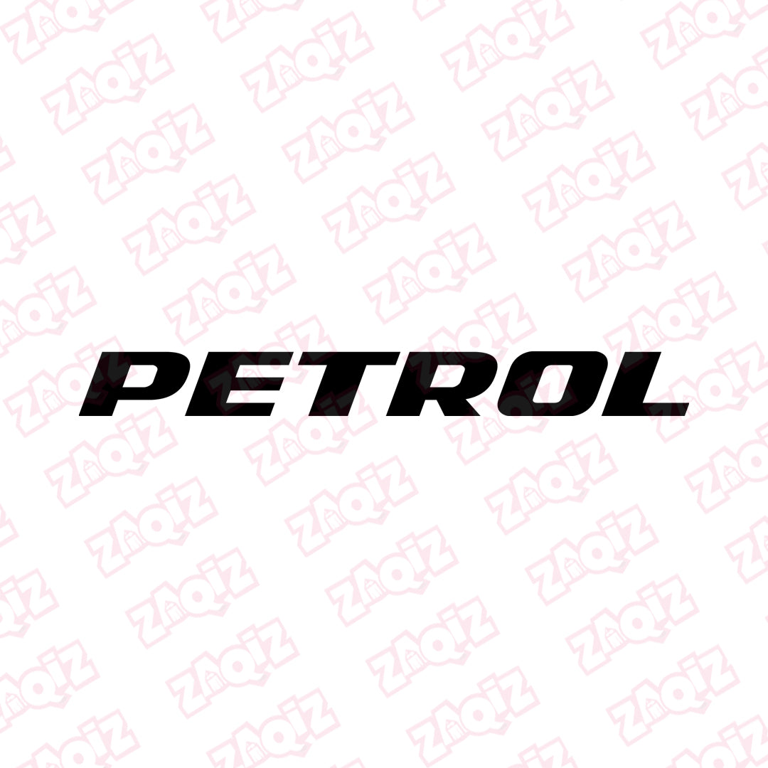 Clear Petrol Fuel Tank Notice Decal