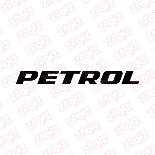 Clear Petrol Fuel Tank Notice Decal