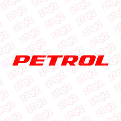 Clear Petrol Fuel Tank Notice Decal
