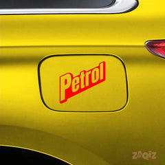 Clear Petrol Warning Label for Safety