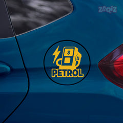 Zaqiz Petrol Only Label Sticker – Compact and Bold Appearance