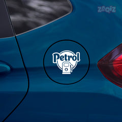 Bright Petrol Label for Vehicle Clarity