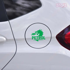 Zaqiz Petrol Text Decal for Bikes – Clean and Bold Font Design