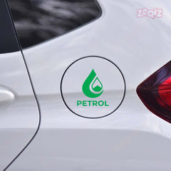 Zaqiz Petrol Print Sticker for Car Cap – Easy to Stick and Remove