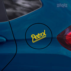 Compact Petrol Warning Sticker for Cars