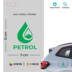 Zaqiz Petrol Print Sticker for Car Cap – Easy to Stick and Remove