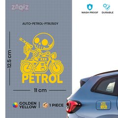 Petrol Use Advisory Decal for Safety