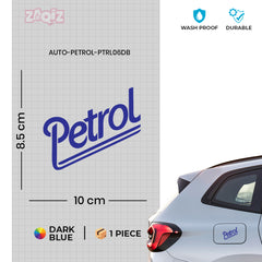 Compact Petrol Warning Sticker for Cars