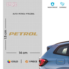 Clear Petrol Fuel Tank Notice Decal