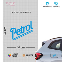 Compact Petrol Warning Sticker for Cars