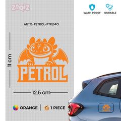 Stylish Petrol Only Sticker for Cars