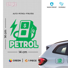 Zaqiz Petrol Only Label Sticker – Compact and Bold Appearance