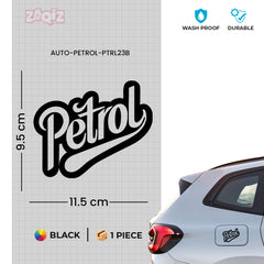 Compact Petrol Label for Clear Signs