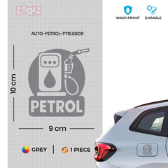 Petrol Only Tank Label for Clear Use