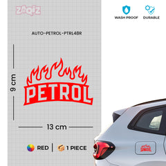 Bold Petrol Use Label for Bikes & Cars