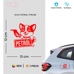 Petrol Use Advisory Decal for Safety