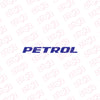 Clear Petrol Fuel Tank Notice Decal