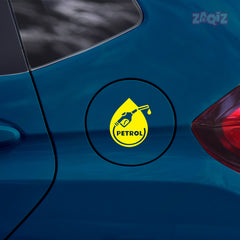 Bright Petrol Label for Vehicle Clarity