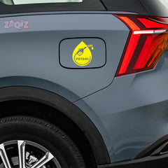 Bright Petrol Label for Vehicle Clarity