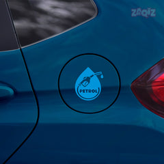 Bright Petrol Label for Vehicle Clarity