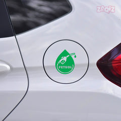 Bright Petrol Label for Vehicle Clarity