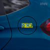 Clear Text Petrol Warning Label Decal