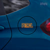 Clear Text Petrol Warning Label Decal
