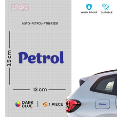 Petrol Only Decal for Clear Instructions