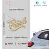 Reusable Petrol Label for Vehicle Use