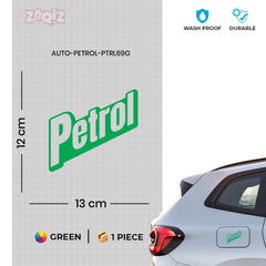 Clear Petrol Warning Label for Safety