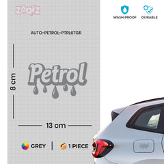 Petrol Fuel Use Caution Sticker Decal