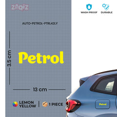 Petrol Only Decal for Clear Instructions