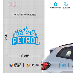 Bold Petrol Use Label for Bikes & Cars