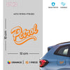 Reusable Petrol Label for Vehicle Use