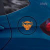 Bright Petrol Label for Vehicle Clarity