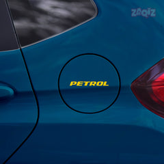 Clear Petrol Fuel Tank Notice Decal