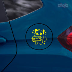 Bold Text Petrol Label Sticker