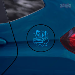 Bold Text Petrol Label Sticker